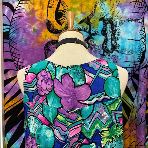 🌈 Lovely fruit flowers vintage art blouse - Picture 6 of 11